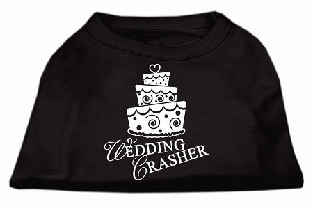 Wedding Crasher Screen Print Shirt Black XS